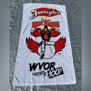 Vintage MiLB Rochester Red Wings White Beach Towel
Zweigles WVOR 100.5